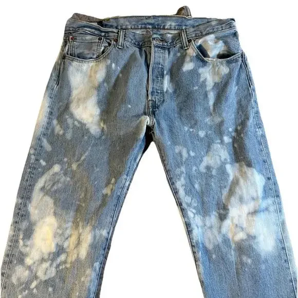 levis 501 jeans 36 custom denim A41525 - Picture 4 of 5